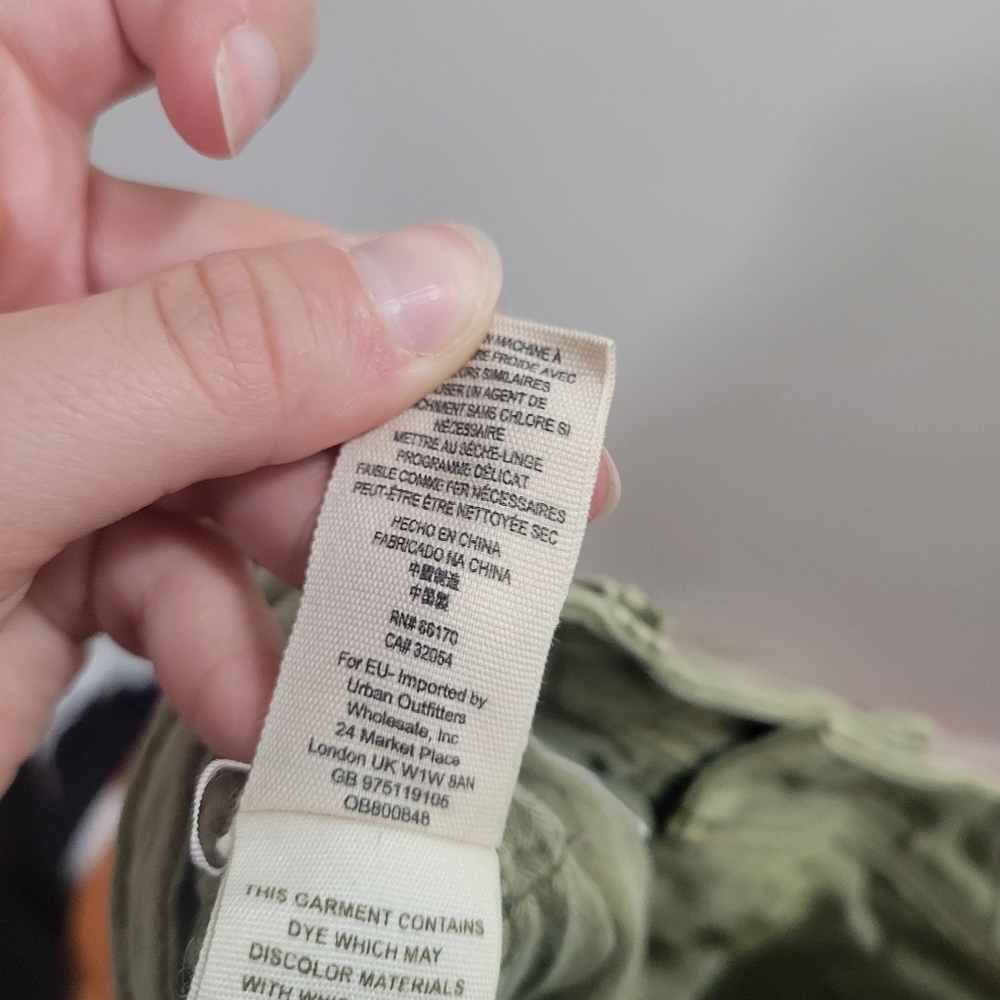 Free people straight leg cargo pants 24 green - Picture 4 of 5